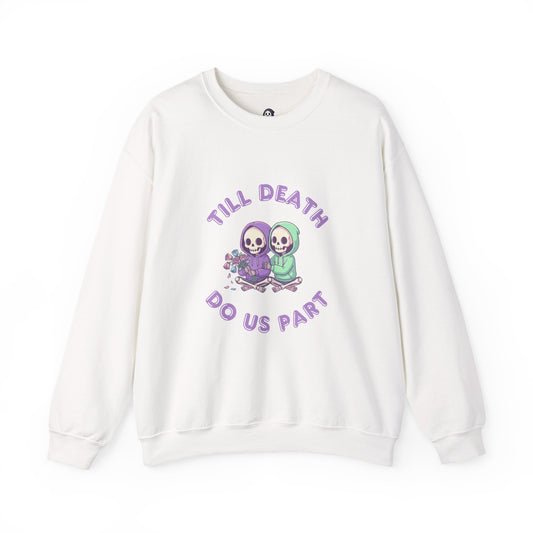 Till Death Do Us Part Sweatshirt | Spooky Cute Skeleton Couple Crewneck | Pastel Goth Valentine